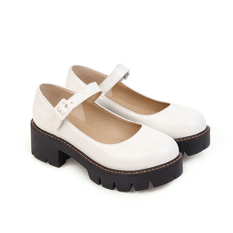 PU Leather Puppy Heel Classic Lolita Shoes 4 Colors