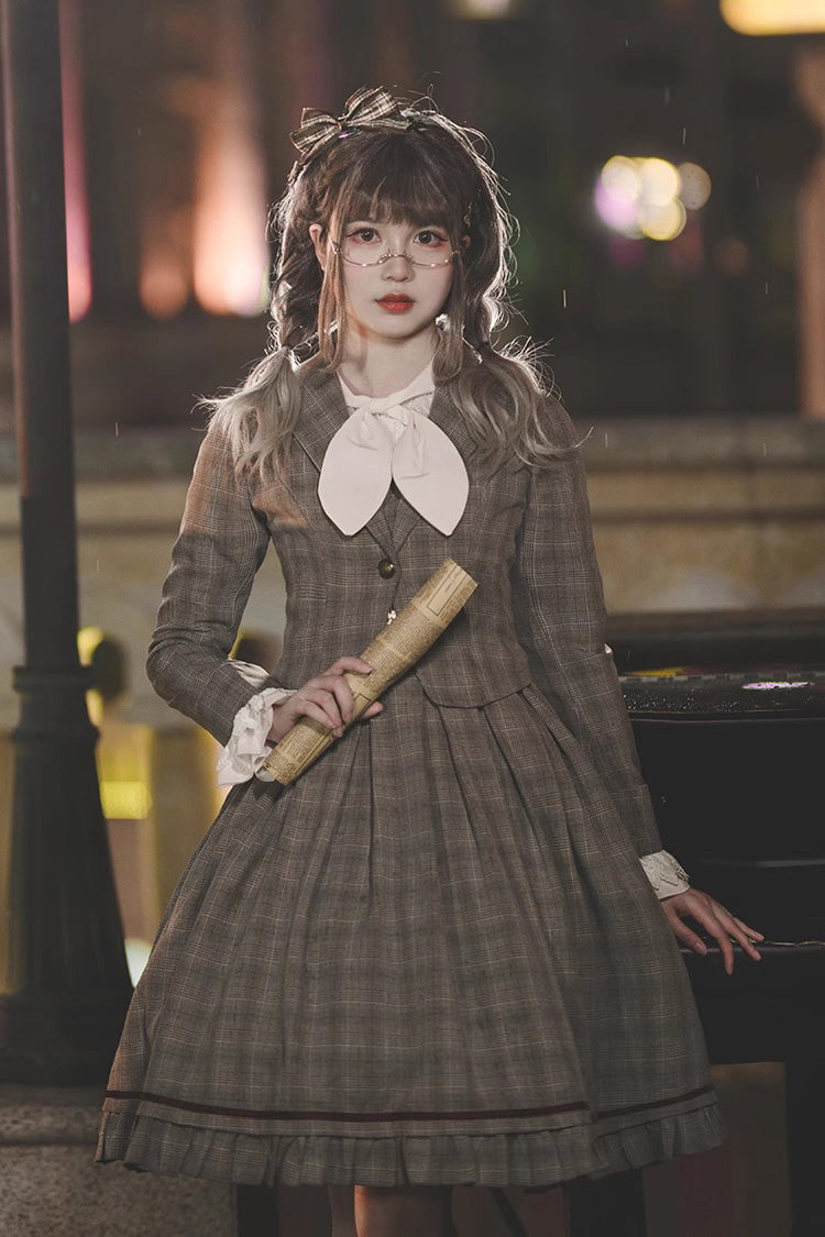 Princess Lost In The Fog Ruffle College Style Elegant Classic Lolita JSK Dress 2 Colors
