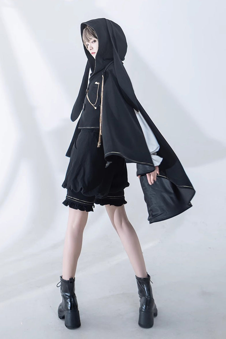White Anxious Rabbit Long Sleeves Ouji Fashion Gothic Lolita Blouse