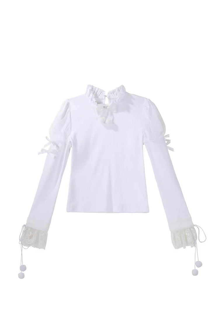 Blue Cloud Dreamland Cut-Out Embroidered Bow Lace Asymmetric Sweet Elegant Lolita Jsk Dress Set