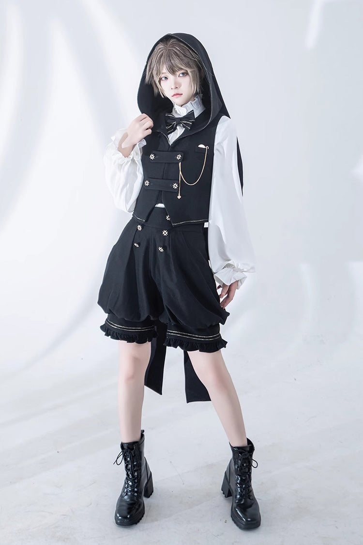 White Anxious Rabbit Long Sleeves Ouji Fashion Gothic Lolita Blouse