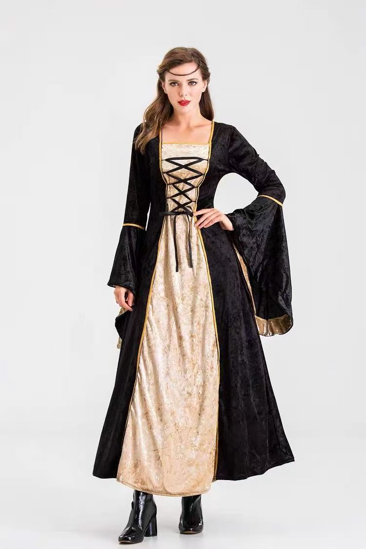 Design Concept
This Classic Lolita queen-style long gown features a luxurious plush four-way velvet fabric, creating a soft and elegant drape. The design is classic yet refined, with a fitted bodice and flowing skirt suitable for a queenly look. Available in five timeless colors, this dress is perfect for Halloween, themed parties, stage performances, and festive events. Its distinctive design differentiates it from similar products, offering a sophisticated take on cosplay with high-quality material and a 