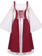 Design Concept
This Classic Lolita queen-style long gown showcases a red and white color combination with an elegant off-shoulder design. The fitted bodice and flowing skirt create a regal silhouette, perfect for Halloween, themed parties, stage performances, or festive events. Delicate Gothic detailing, including lace trims and tailored hems, gives the dress a sophisticated yet playful aesthetic. This design is distinct from similar products, offering a fresh take on queenly cosplay with its off-shoulder s