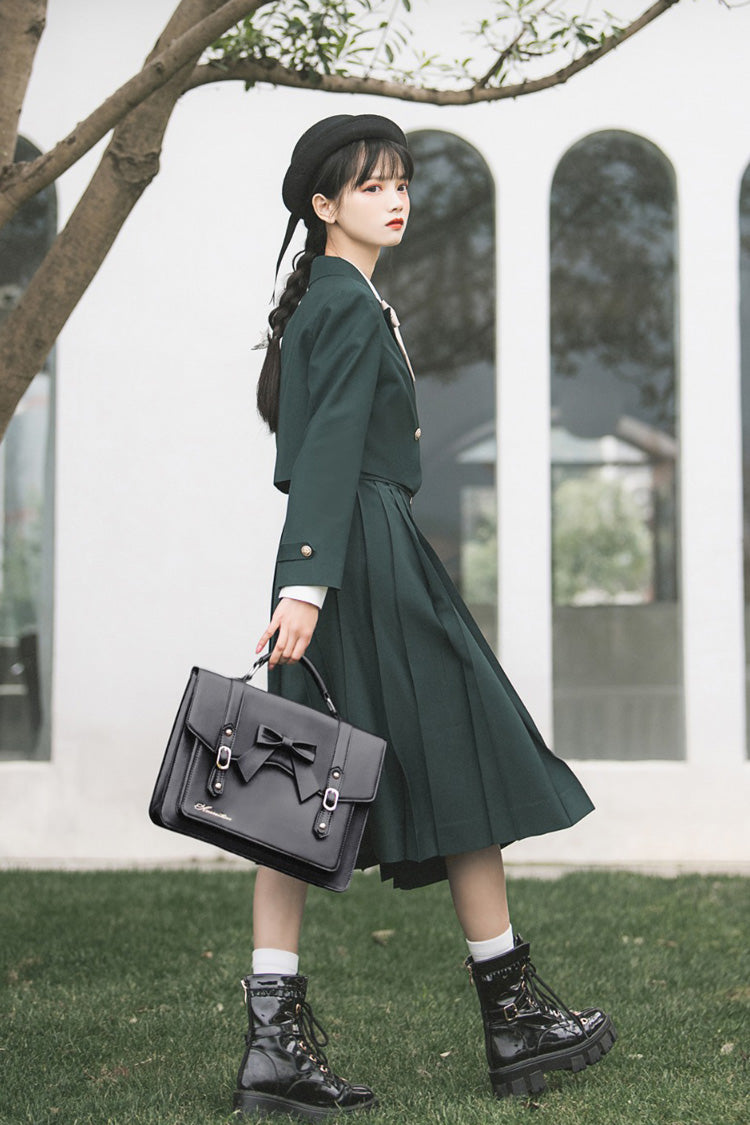 Green Artemis Sweet College Style Elegant Lolita Jumper Dress