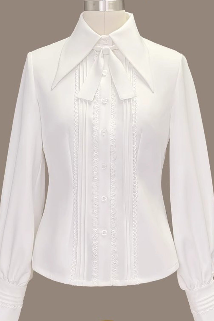 Black Gothic Vintage Elegant Ouji Fashion Lolita Blouse 4 Colors