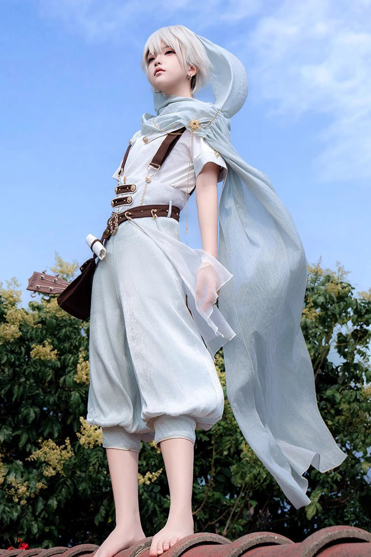 Galaxy Adventures Short Sleeves Elegant Prince Handsome Ouji Lolita Full Set