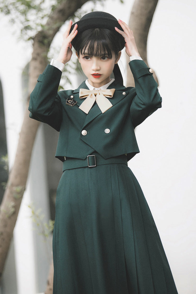 Green Artemis Sweet College Style Elegant Lolita Jumper Dress