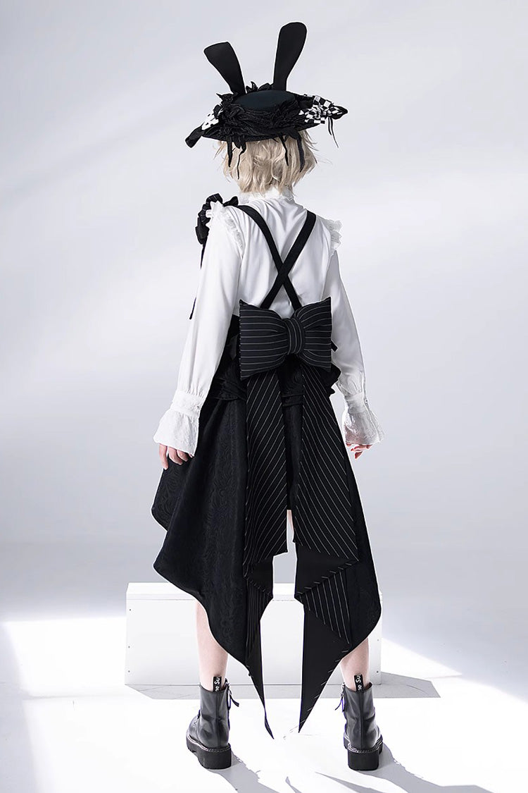 Black Rabbit Theater Jacquard Version Ouji Lolita Rabbit Ear Hat