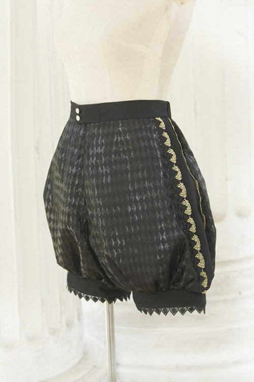 Black Immortal Thorn The Invitation Of The Kingdom Ouji Lolita Vest And Shorts