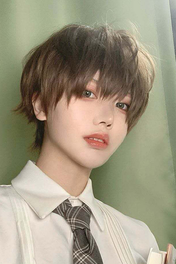 Brown Short Hair Prince Ouji Wig