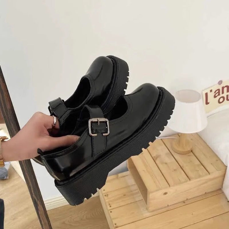 Black Mary Jane Ouji Plus Size Prince Lolita Shoes