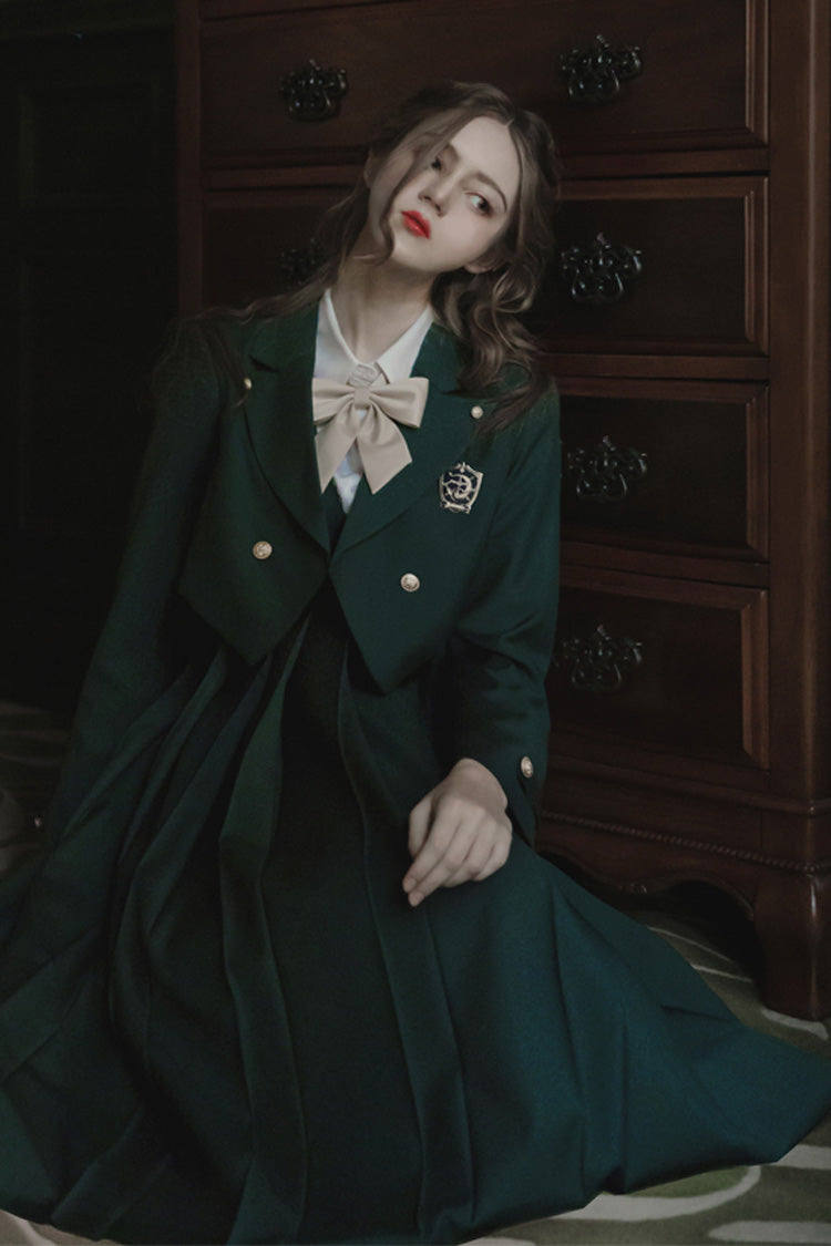 Green Artemis Sweet College Style Elegant Lolita Jumper Dress