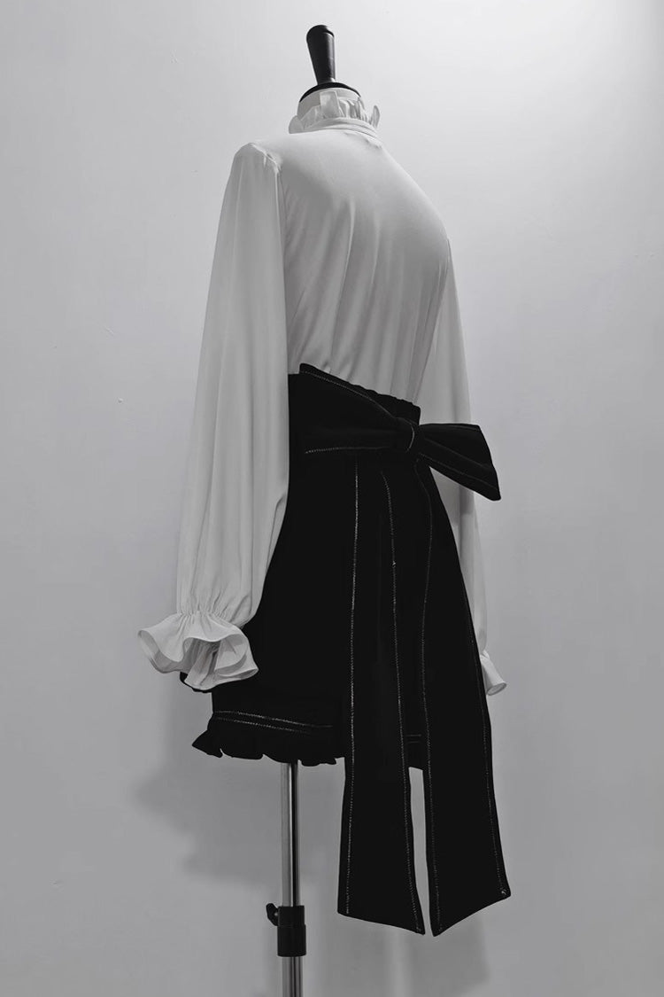 White Anxious Rabbit Long Sleeves Ouji Fashion Gothic Lolita Blouse
