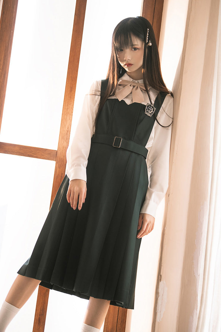 Green Artemis Sweet College Style Elegant Lolita Jumper Dress