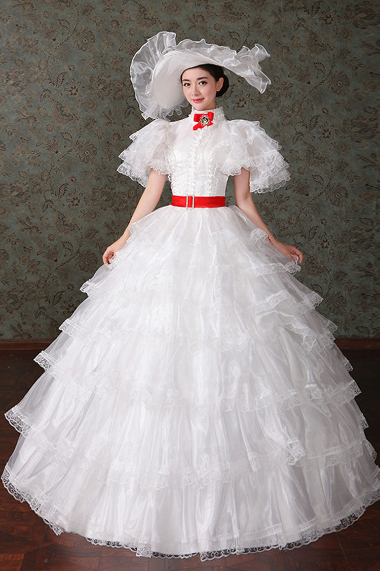 Court Style High Waisted Multi-Layer Victorian Lolita Dress