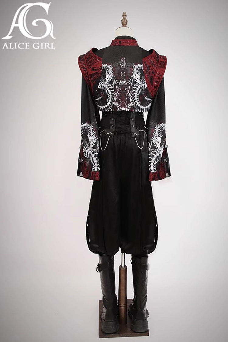 Bone Dragon Long Sleeves Print Ouji Fashion Classic Lolita Coat 2 Colors