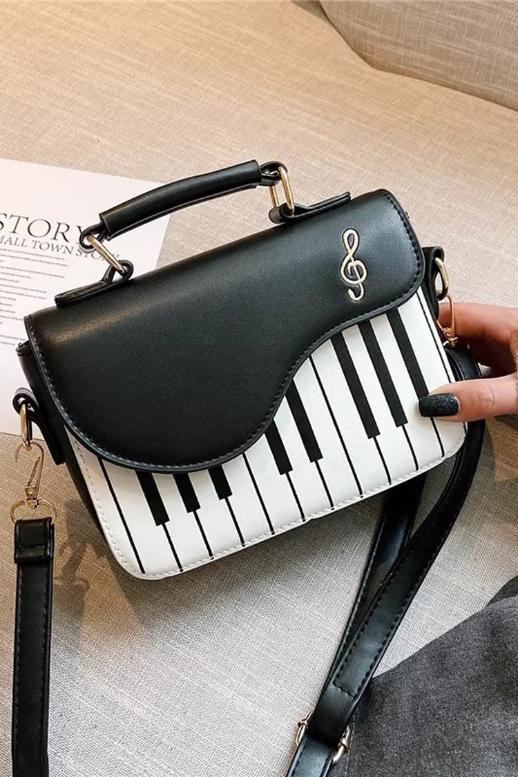 Piano Notes Embroidery Sweet Classic Lolita Shoulder Bag 3 Colors