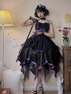 Elegant Dress Skirt Removable Skirt Adjustable Shoulder Strap Removable Tail