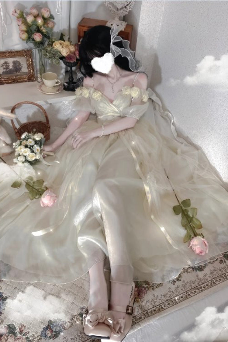 Gradient Gorgeous Bowknot Strawberry Princess Hanayome Sweet Lolita Jsk Dress 3 Colors