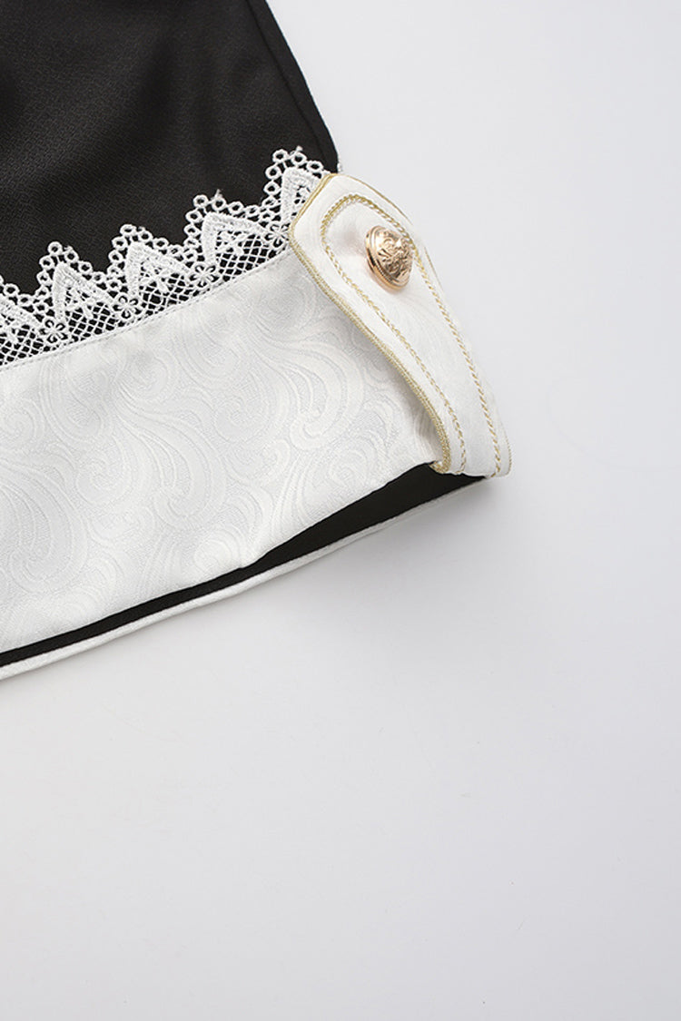 Black The Secret of Fatima Lace Ouji Vintage Prince Lolita Shorts