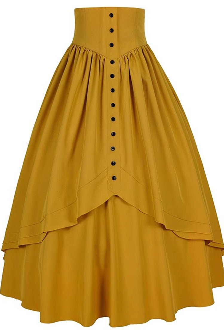 Gothic Elegant Ruffle Lolita Victorian Skirt 8 Colors