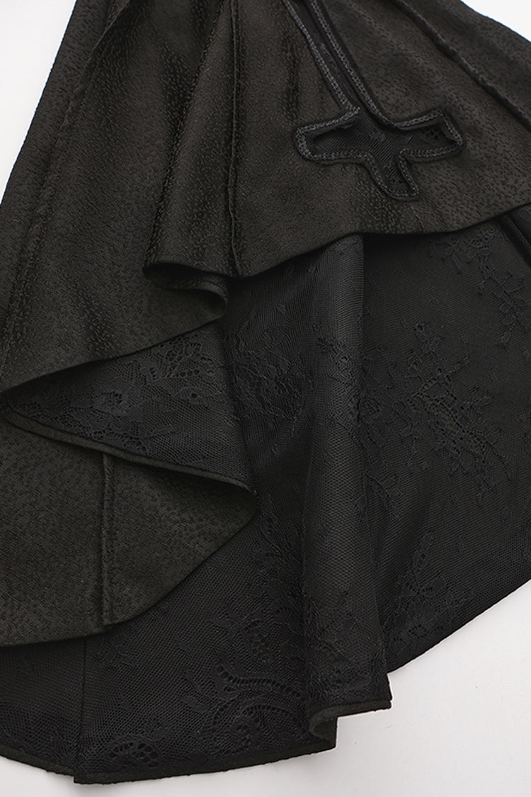 Black Eternal Dark Portrait Long Sleeves Vintage Elegant Prince Handsome Ouji Lolita Coat