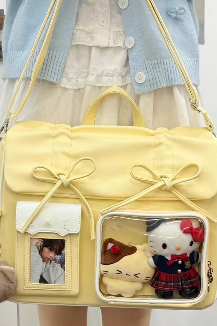 Kitten Diary Hidden Compartment Embroidered Bow Sweet Lolita Anime Itabag 8 Colors