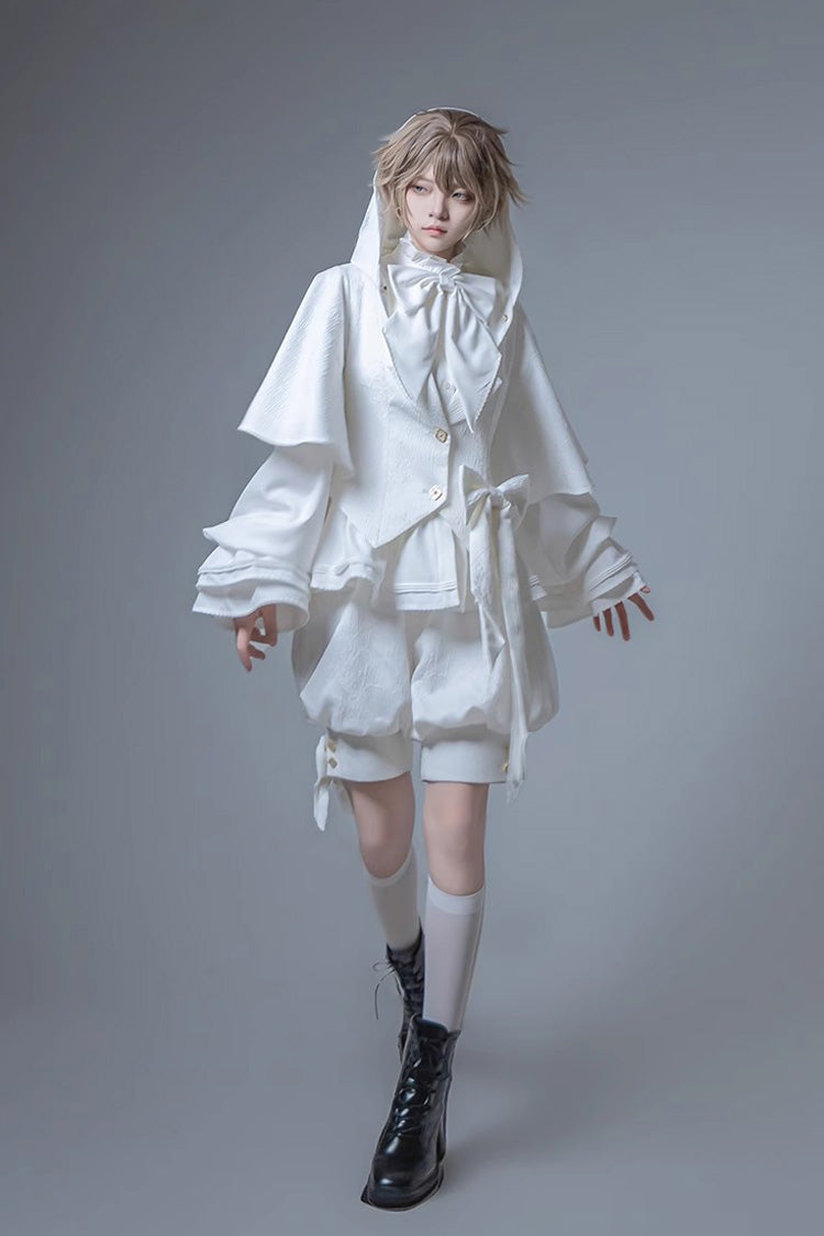 White Rabbit Hunting White Moonlight Edition Vintage Ouji Fashion Lolita Shorts