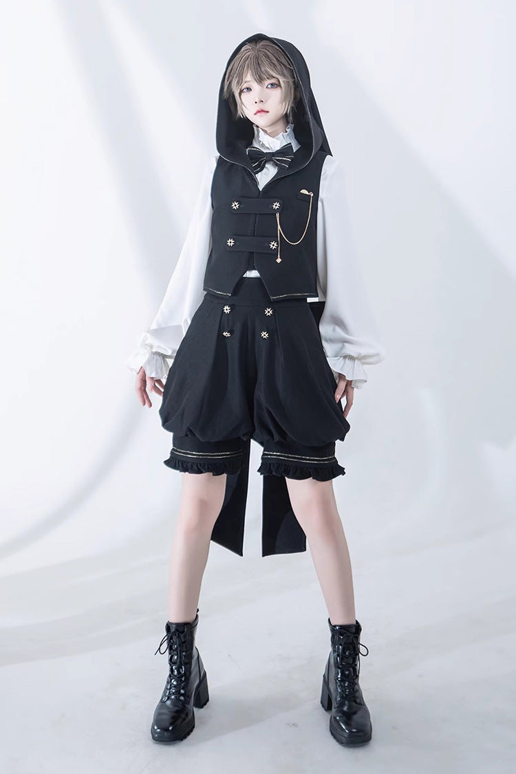 White Anxious Rabbit Long Sleeves Ouji Fashion Gothic Lolita Blouse
