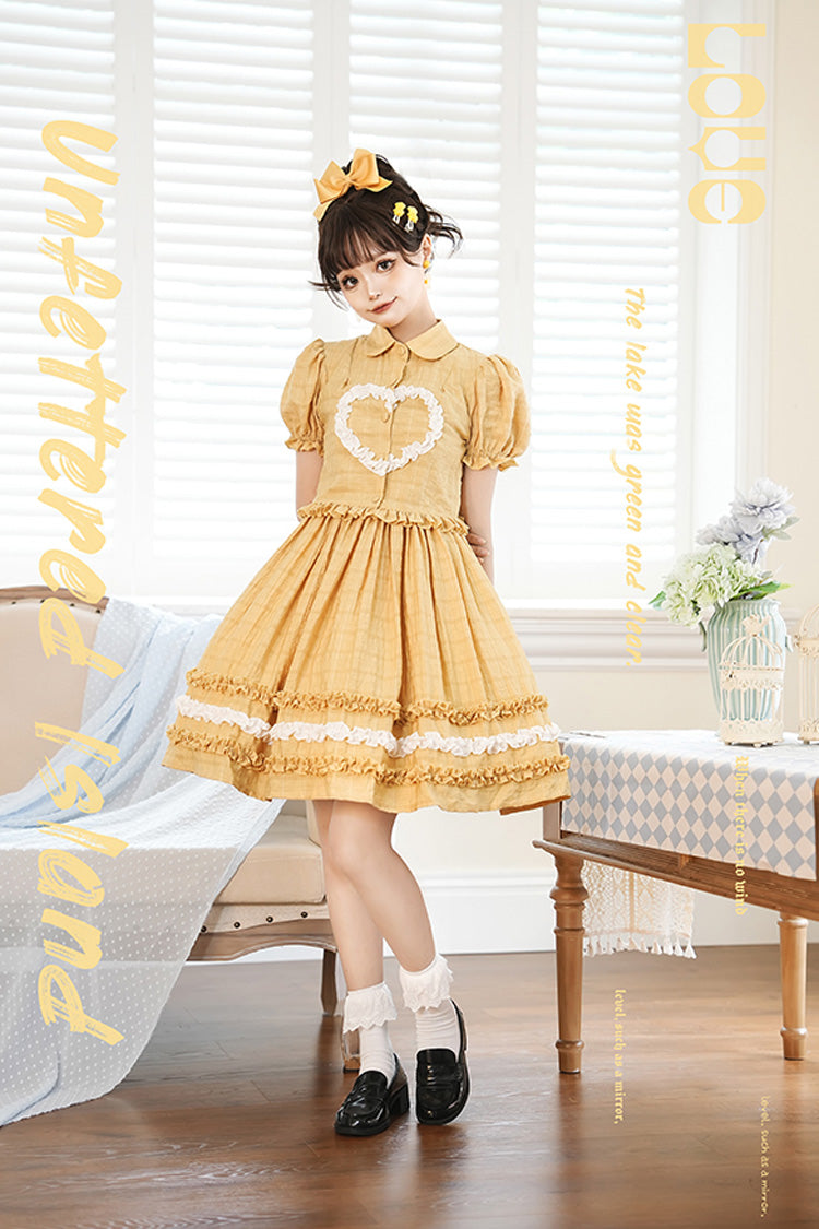 Buji Island Sleeveless Ruffle Bowknot Sweet Lolita Jsk Dress 4 Colors