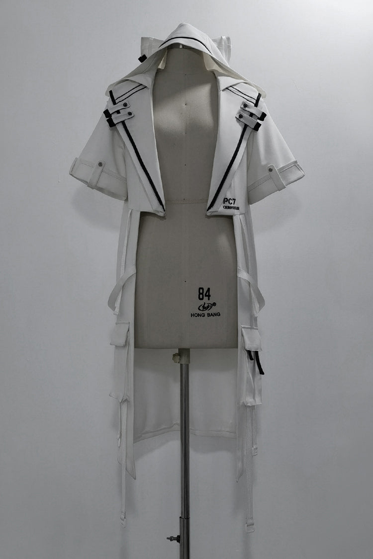 White White Cat Functional Style Ouji Fashion Prince Handsome Lolita Cat Ears Coat