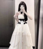 Wedding Lolita French Elegant Big Skirt Cake Long Dress Birthday Princess Apricot Graduation Ceremony