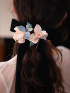 French Long Streamer Bow Lolita Headgear Hairpin Chinese Style