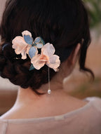 French Long Streamer Bow Lolita Headgear Hairpin Chinese Style