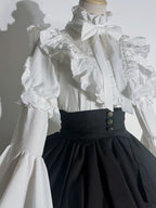 Goth Lolita Academy Skirt Black Butterfly Magic Gothic Halloween Cosplay Lolita Dress