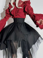 Goth Lolita Academy Skirt Black Butterfly Magic Gothic Halloween Cosplay Lolita Dress