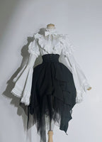 Goth Lolita Academy Skirt Black Butterfly Magic Gothic Halloween Cosplay Lolita Dress