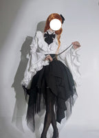 Goth Lolita Academy Skirt Black Butterfly Magic Gothic Halloween Cosplay Lolita Dress