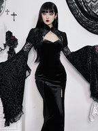 Goth Lolita Black Shawl Suit Cape Jacket Lolita Dress