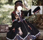 Goth Lolita Witch Dress Black Dark Magic Cosplay Gothic Autumn Halloween Lolita Dress