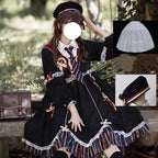 Goth Lolita Witch Dress Black Dark Magic Cosplay Gothic Autumn Halloween Lolita Dress