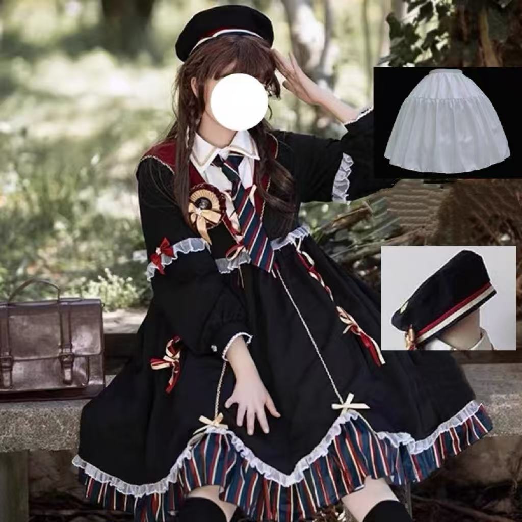Goth Lolita Witch Dress Black Dark Magic Cosplay Gothic Autumn Halloween Lolita Dress