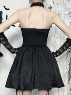 Gothic Lolita Black Dress Stitching Skirt Lolita Dress