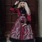 Design Concept:&nbsp;

This Gothic Lolita OP dress showcases an elegant and gorgeous style with refined details and long sleeves, perfect for a graceful and classic look. Available in three colors—blue, red, and green—the dress allows versatile choices to suit different moods and occasions. Its timeless Gothic Lolita charm makes it a beautiful option for daily wear, tea parties, or themed gatherings.