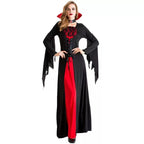 Design Concept
This Gothic Lolita queen-style dress collection features a striking red and black color scheme with stand collars and fitted silhouettes. Both designs highlight elegance and sophistication, with long flowing gowns perfect for Halloween, themed parties, or stage performances. Delicate Gothic details such as lace trims, tailored waists, and refined hems create a commanding yet stylish appearance. These dresses offer two variations to suit different tastes while maintaining a cohesive queenly Go