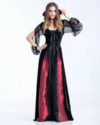 Design Concept
This Gothic Lolita queen-style dress collection features a striking red and black color scheme with stand collars and fitted silhouettes. Both designs highlight elegance and sophistication, with long flowing gowns perfect for Halloween, themed parties, or stage performances. Delicate Gothic details such as lace trims, tailored waists, and refined hems create a commanding yet stylish appearance. These dresses offer two variations to suit different tastes while maintaining a cohesive queenly Go