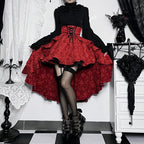 Gothic Skirt Lolita Red Dress and Black Retro Tutu Lolita