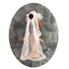 Handmade Lolita Gorgeous Tea Party Style Elegant Hat Wedding Lolita Accessories Classic Hat with Veil Headwear and Accessories