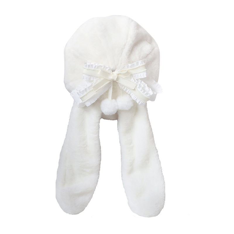 Handmade Small Plush Rabbit Ear Bow JK Spring and Summer New Item