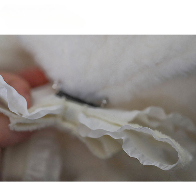 Handmade Small Plush Rabbit Ear Bow JK Spring and Summer New Item